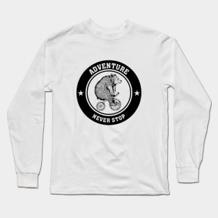 Bear on a bike Long Sleeve T-Shirt